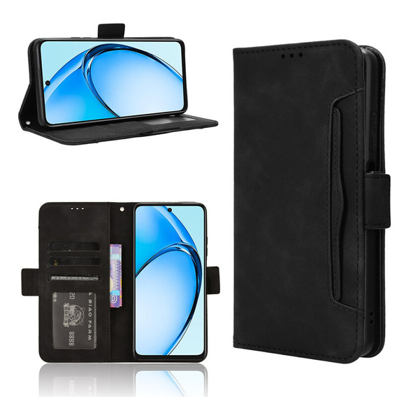 Откидной чехол для Oppo A60, Card Slot, чёрный
