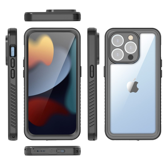 Водонепроникний чохол IP68 для iPhone 15 Pro, чорний