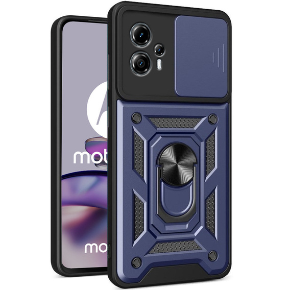 Чехол NOX Camera Slide Motorola Moto G13 / G23, CamShield Slide, синий