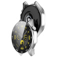 Чехол 2 в 1 + закаленное стекло для Huawei Watch GT 4 46mm, серебряный