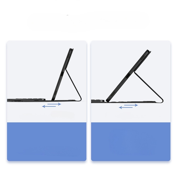 Чехол + клавиатура Samsung Galaxy Tab S9, Dux Ducis Pen Slot TouchPad Leather, чёрный