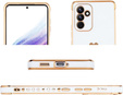 Чехол для Samsung Galaxy A25 5G, Electro heart, белый + полное клеевое керамическое стекло