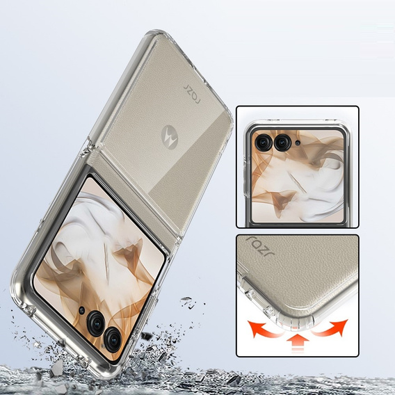 Чoхол до Motorola Razr 50 5G / Razr 60 5G, Fusion Hybrid, прозорий