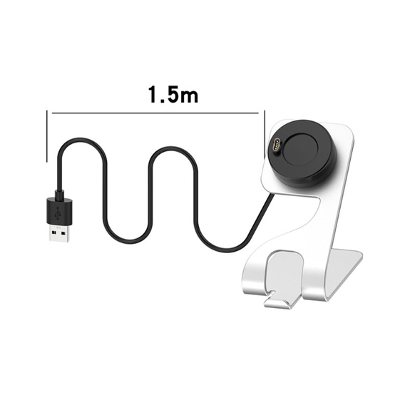 Алюминивое зарядное устройство USB для Garmin Fenix 7/7S/7X/6/6X/6S - Silver