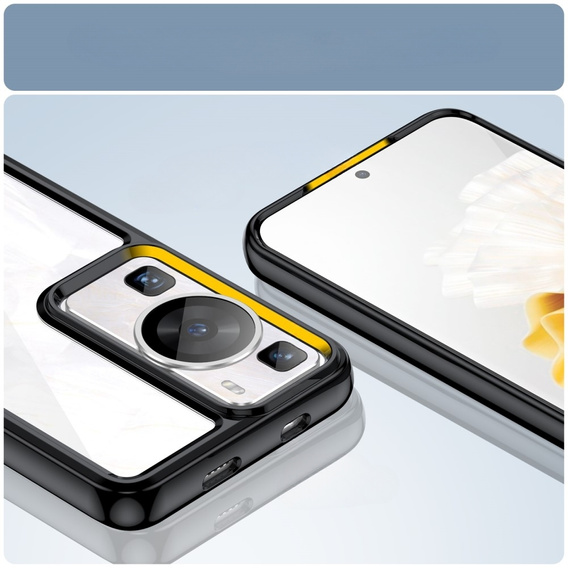 Чoхол до Huawei P60 / P60 Pro, Fusion Hybrid, прозорий / чорний