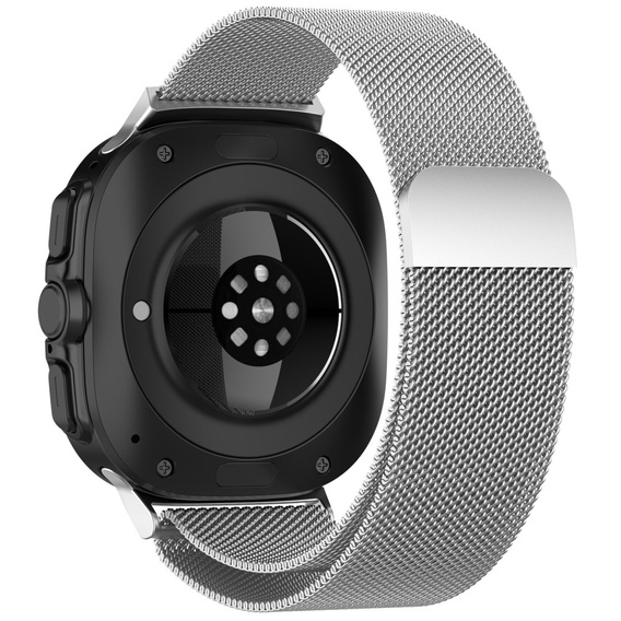 Міланський ремінець-браслет для Samsung Galaxy Watch Ultra 47mm (2025 / 2024), сріблястий