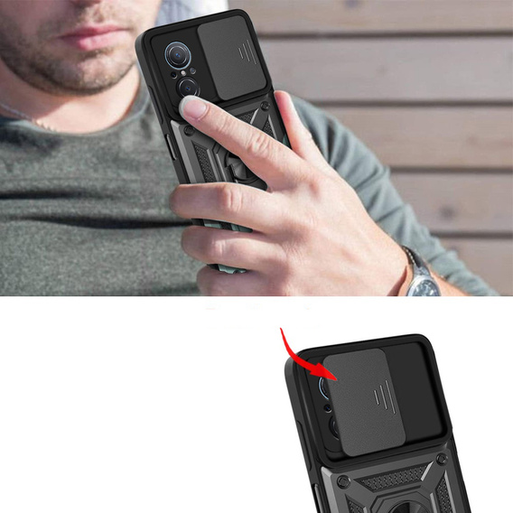 Чохол NOX Camera Slide Huawei Nova 9 SE, CamShield Slide, чорний