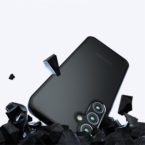 Чехол до Samsung Galaxy A25 5G, Fusion, прозрачный / черный + 9H стекло