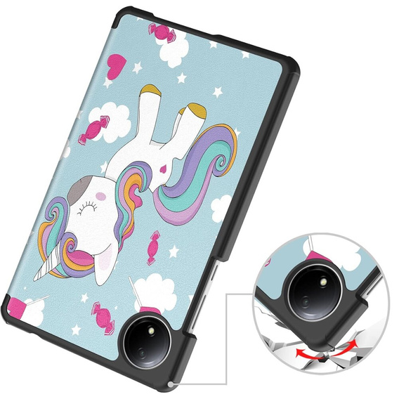 Чохол для Xiaomi Redmi Pad SE 8.7, Smartcase, unicorn