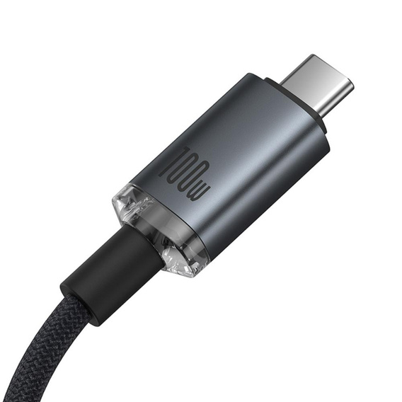 BASEUS Kaбель USB PD100W/QC3.0 Type-C 200cm - Red/Black