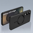 Чехол для Samsung Galaxy S25 Edge, ColorMag, для MagSafe, чёрный + закаленное стекло 9H