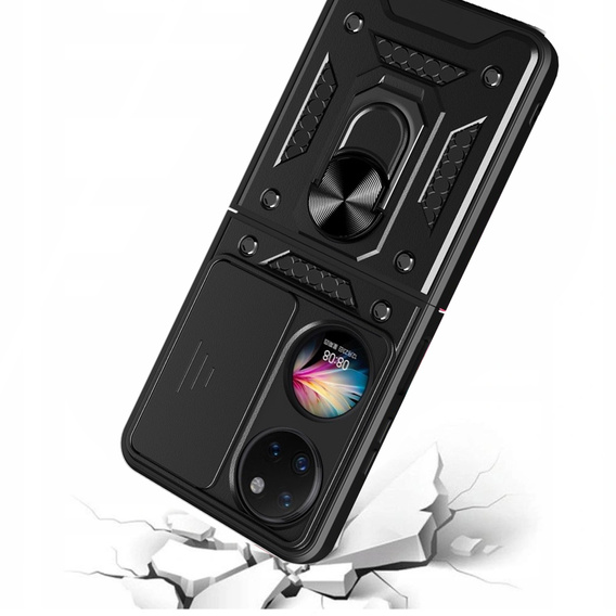 Чохол NOX Camera Slide Huawei P50 Pocket, CamShield Slide, чорний