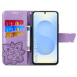 Откидной чехол для Samsung Galaxy S25 FE, Butterfly, фиолетовый