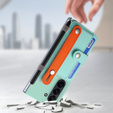 Чохол для Samsung Galaxy Z Fold 5 5G, з підставкою, склом та стилусом, шкіряний, чорний