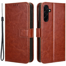 Футляр з клапаном для Samsung Galaxy A26, Crazy Horse Wallet, коричневий