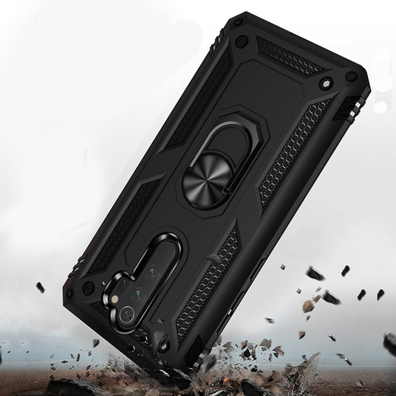 Бронированный Чехол до Xiaomi Redmi Note 8 Pro, Nox Case Ring, чёрный