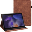 чехол-крышка для Samsung Galaxy Tab A8 10.5 SM-X200 SM-X205, flower, коричневый