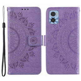 Чохол-книжка для Motorola Moto E22 / E22i, Mandala, фіолетовий