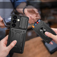 Броньований чохол для Samsung Galaxy S24, Camera Slide Card Slot, чорний
