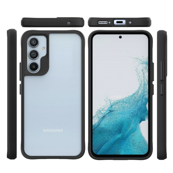 Чoхол до Samsung Galaxy A54 5G, Fusion Hybrid, прозорий / чорний