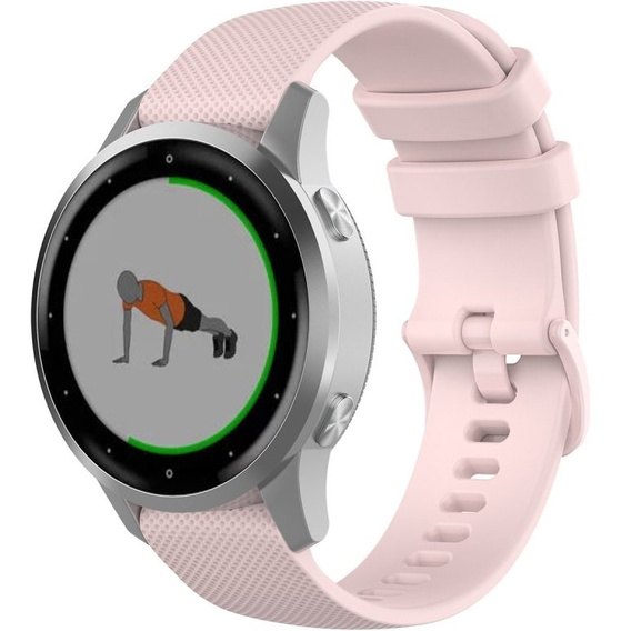 Силиконовый ремешок 18mm до Garmin Vivomove 3S / Vivoactive 4S, Pink