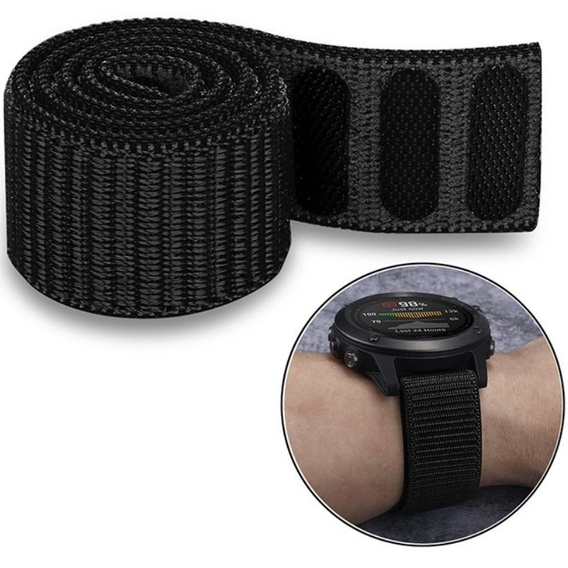 Нейлоновый ремешок QuickFit 20mm, Black