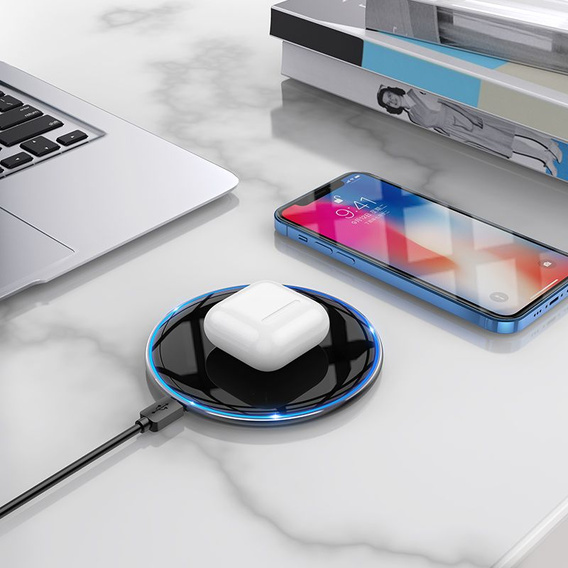 Индукционная зарядная станция Hoco CW6 Pro с подсветкой 15 Вт