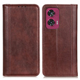 Чохол-фліп для Motorola Edge 50 Fusion 5G, Split Leather, коричневий