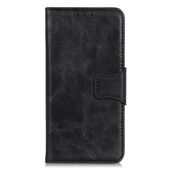 Откидной чехол для Samsung Galaxy S25 Edge, Crazy Horse Wallet, чёрный