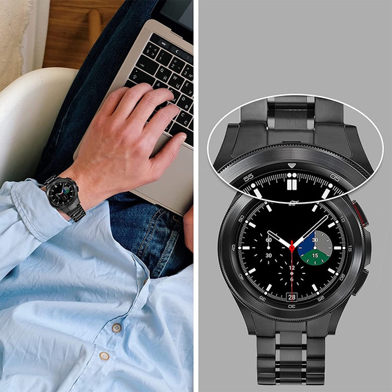 Браслет Stainless для  Samsung Galaxy Watch 4/5 - Black