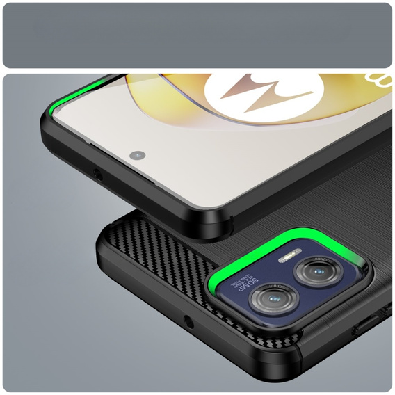 Чoхол до Motorola Moto G73 5G, Carbon, чорний