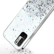 Чехол до Xiaomi Redmi Note 10 5G / Poco M3 Pro 5G, Glittery, прозрачный