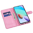 Откидной чехол для Xiaomi Redmi 13C / Poco C65, Wallet, Marble синий