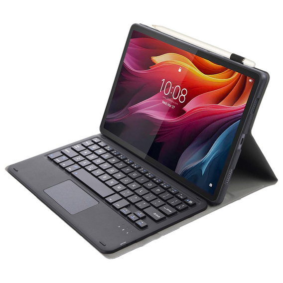 Чехол + клавиатура Lenovo Tab K11 Plus, Leather Pen Slot TouchPad, чёрный