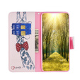 Чохол-книжка для Xiaomi Redmi 13C / Poco C65, Wallet, giraffe, рожевий