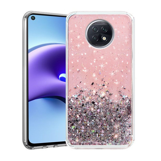 Чoхол до Xiaomi Redmi Note 9T 5G, Glittery, рожевий