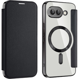 Откидной чехол для Google Pixel 9A, RFID Wallet MagSafe CamShield, чёрный