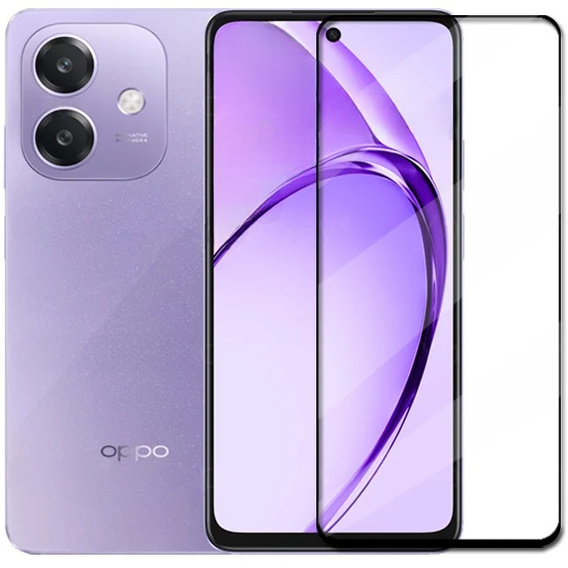 3D загартоване скло для Oppo A40 / Oppo A40m, чорна рамка