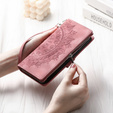 Откидной чехол для Xiaomi Redmi Note 13 Pro 4G / Xiaomi Redmi Note 14S / Xiaomi Poco M6 Pro 4G, Mandala, розовый rose gold