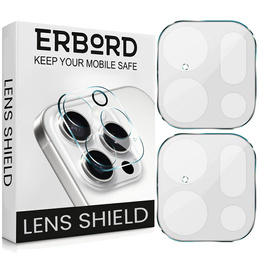 2x Закаленное стекло ERBORD для камеры Oppo Find X9 Pro