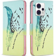 Откидной чехол для Motorola Moto G53 5G / G23 / G13, Wallet, feather, синий