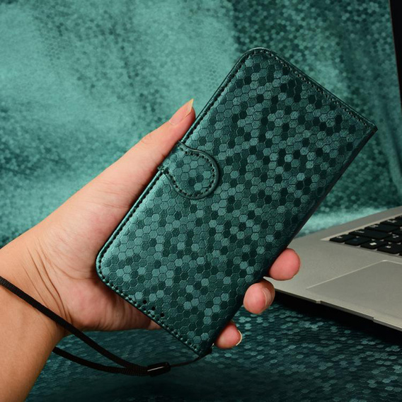 Флип-кейс для Realme Note 70T 4G, Wallet Rhombus, зелёный