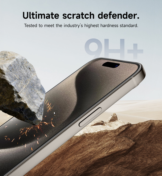 2x Захисне скло SURITCH для iPhone 15 Pro Max