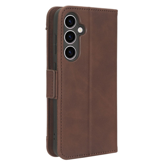 Откидной чехол для Samsung Galaxy S23 FE, Card Slot, коричневый