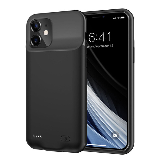 Чехол с батареей 6000mAh до iPhone 12 Mini, Black