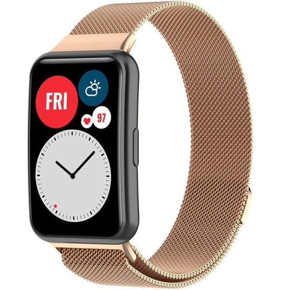Браслет  MilaneseBand для Huawei Watch Fit - Rose Gold