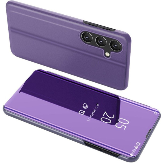 Чoхол до Samsung Galaxy A15, Clear View, чорний + скло 9H