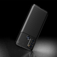 Чехол до Motorola Moto G60, Carbon Gel, чёрный