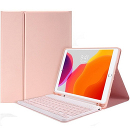 Чохол + клавіатура iPad 9.7 2017 / iPad 9.7 2018 / Air / Air 2, рожевий rose gold