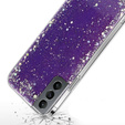 Чoхол до Samsung Galaxy S21, Glittery, фіолетовий